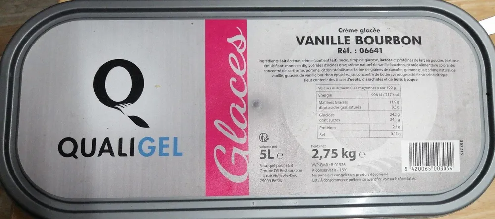 Glace vanille bourbon