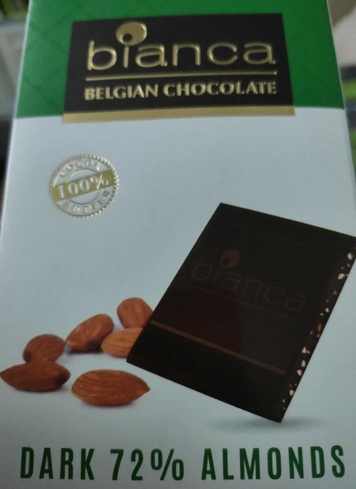 Chocolate Belga con almendras Bianca