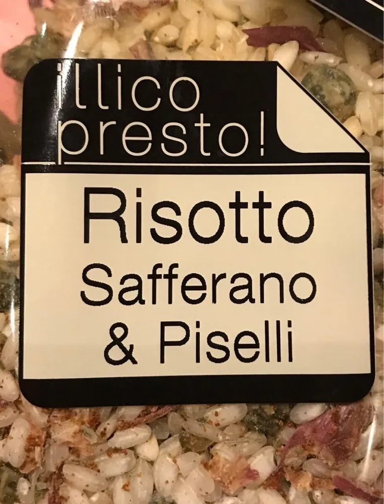 Risotto safferano & piselli