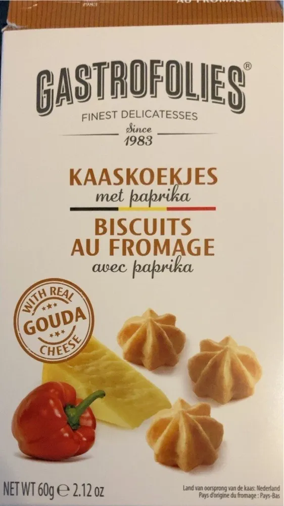 Biscuits au fromage avec paprika