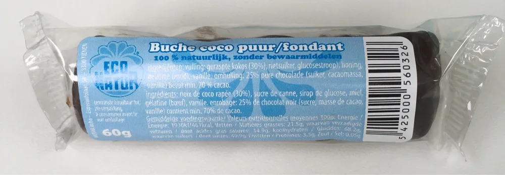 Buche coco puur/fondant