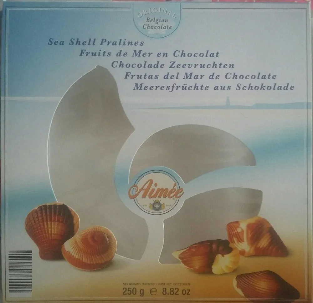 Fruits de mer en chocolat