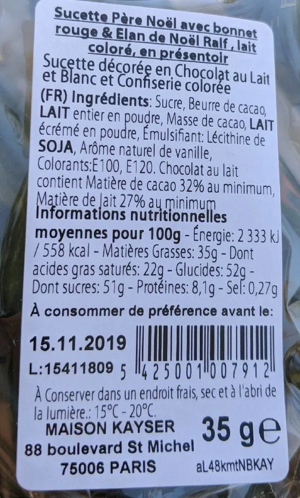 Sucette pere noel