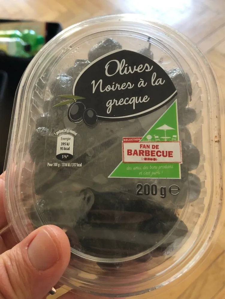 Olives noires a la grecque