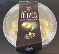 Olives vertes dénoyautées aux poivrons