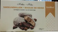 Boules de neige au moka et chocolat belge