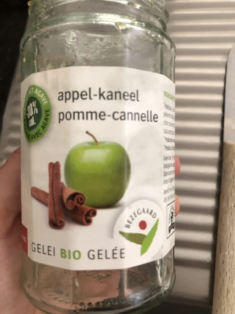 Gelei bio gelée appel-kaneel pomme-cannelle