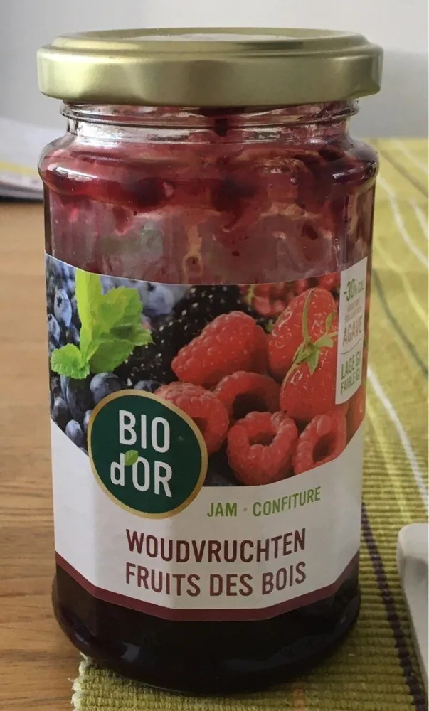 Confiture bio d'or fruits des bois