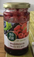 Confiture bio d'or fruits des bois