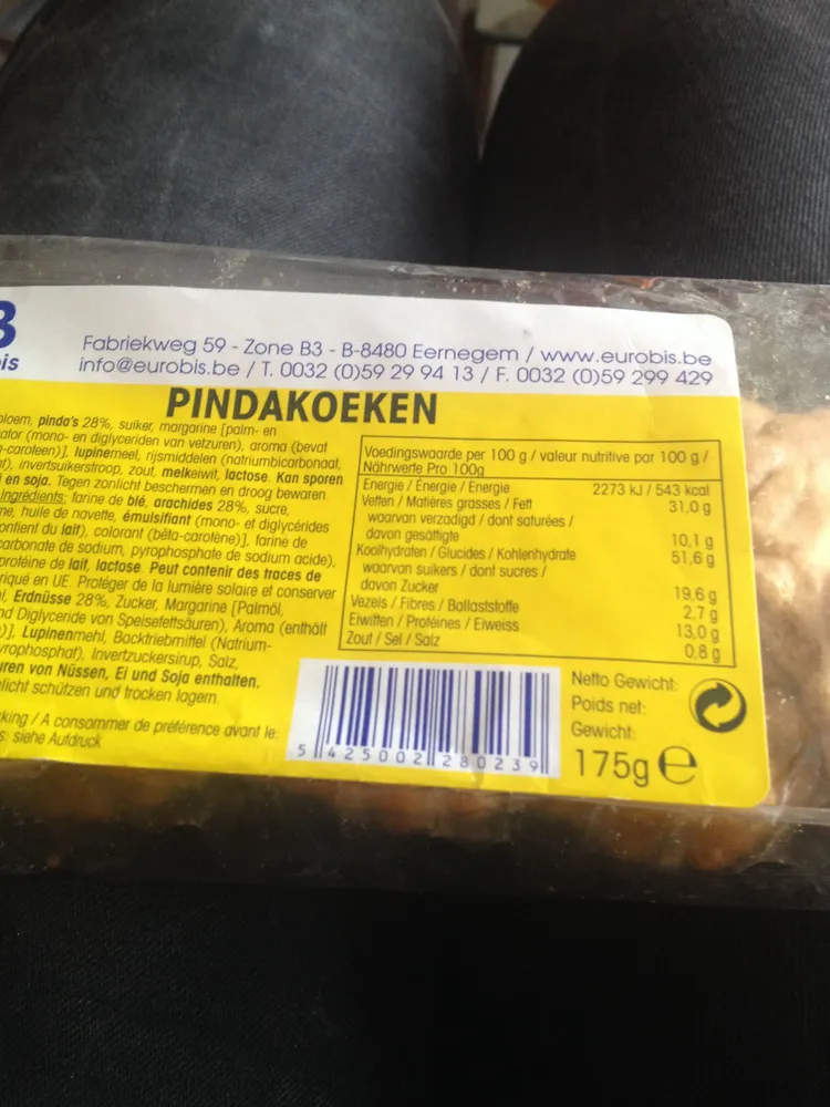 Pindakoeken