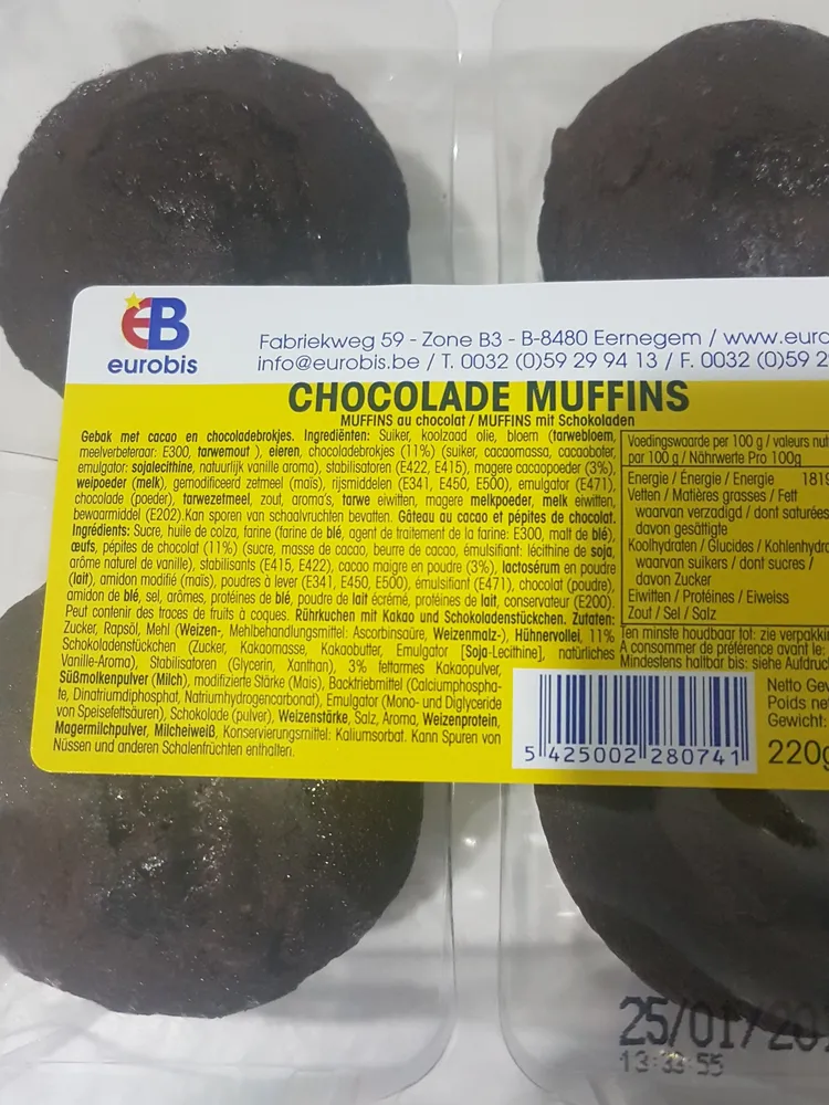 Muffins Chocolat 250g