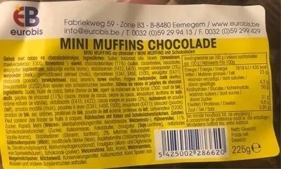 Mini muffing chocolade