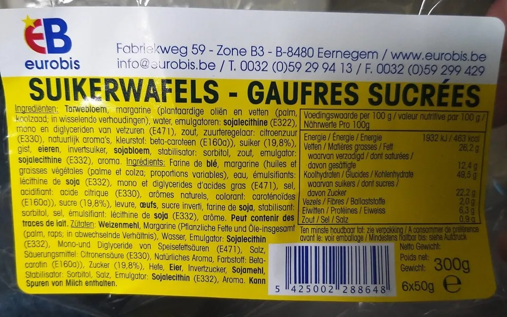 Gaufres sucrées