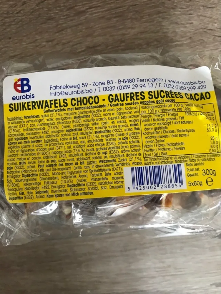 Gaufres Sucrées Cacao