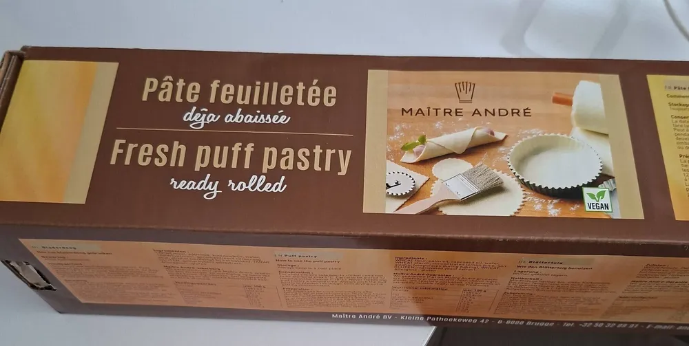 Pâte feuilletée déjà abaissée