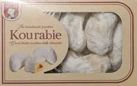 Kourabie - Greek butter cookies with almonds