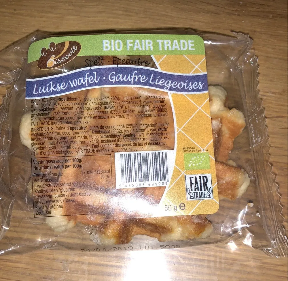 Gaufre Liégeoise à l'Épeautre