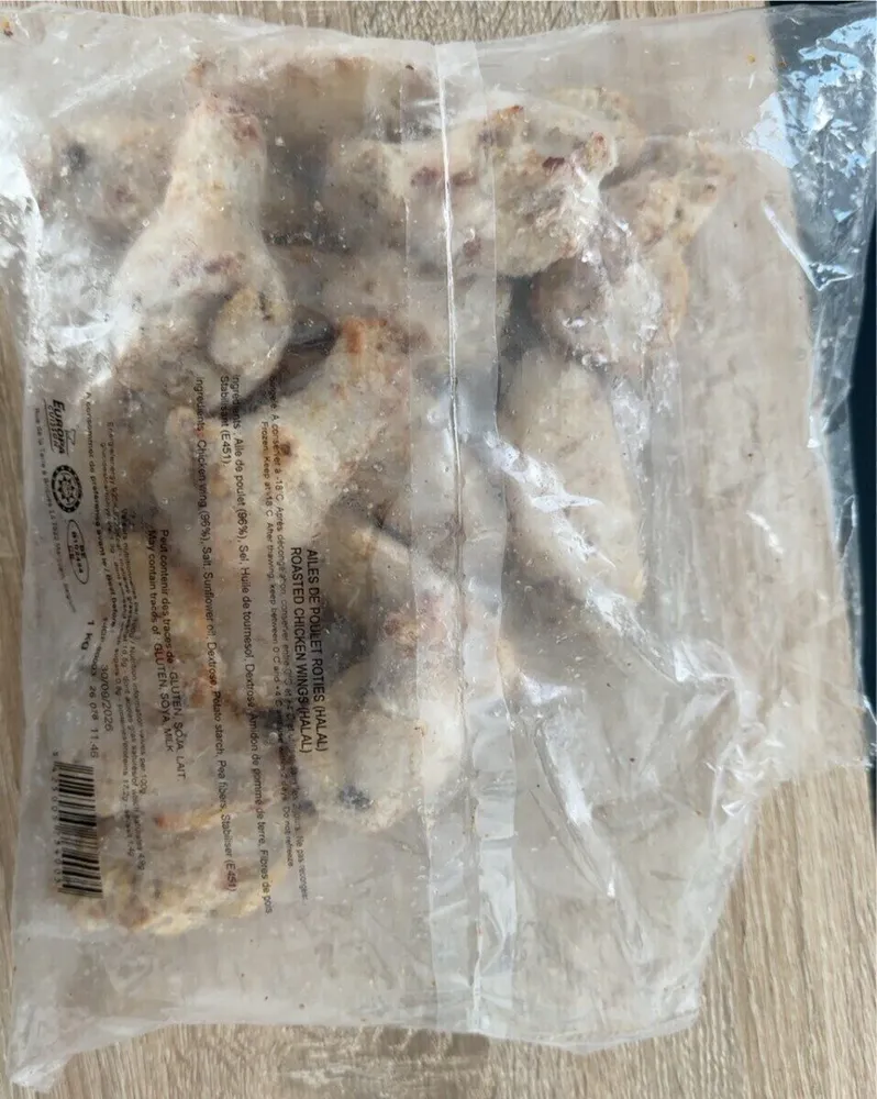 Ailes de poulets roties hallal