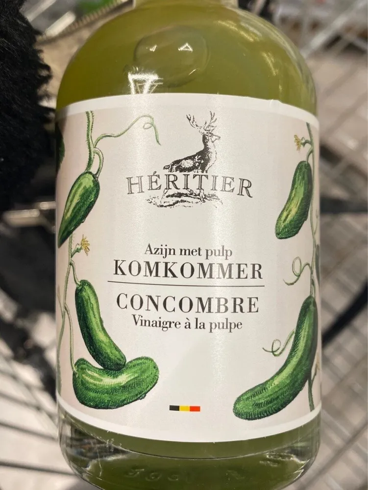 Concombre vinaigre à la pulpe