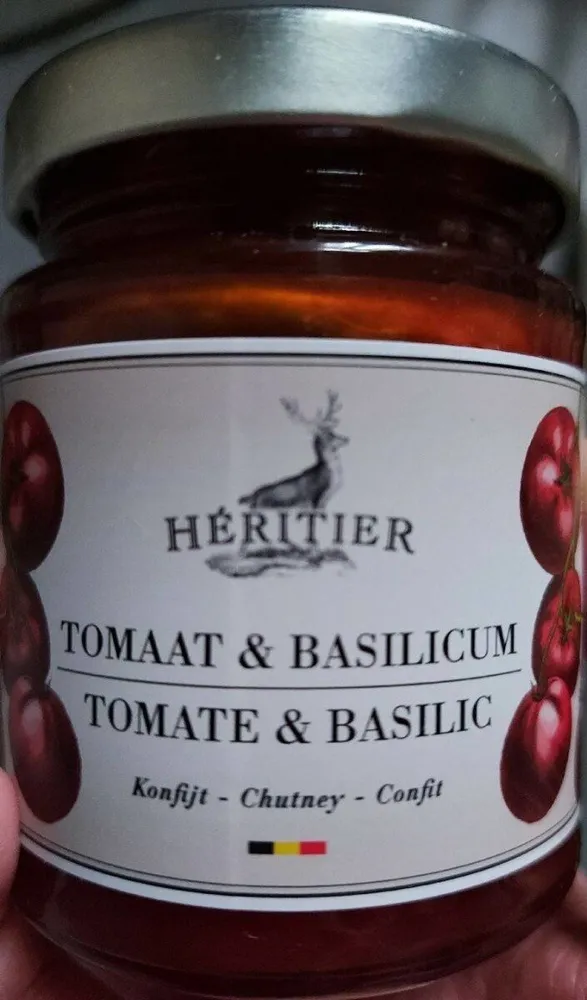 Confit tomate et basilic