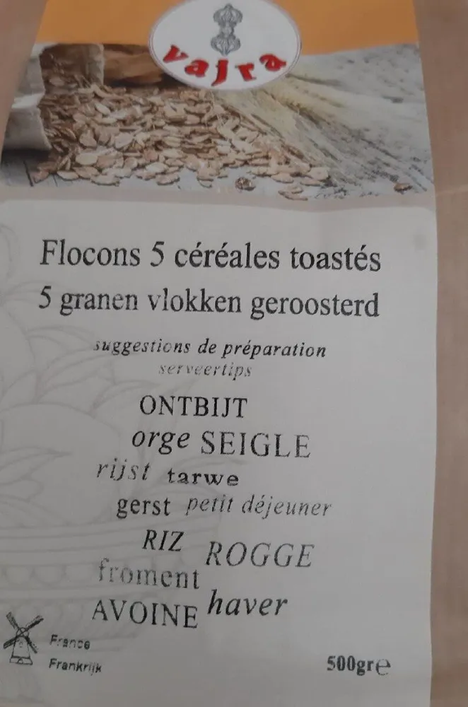 Flocons 5 céréales toastés