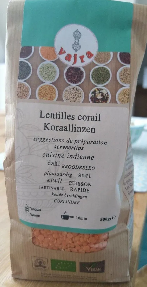 Lentilles corail