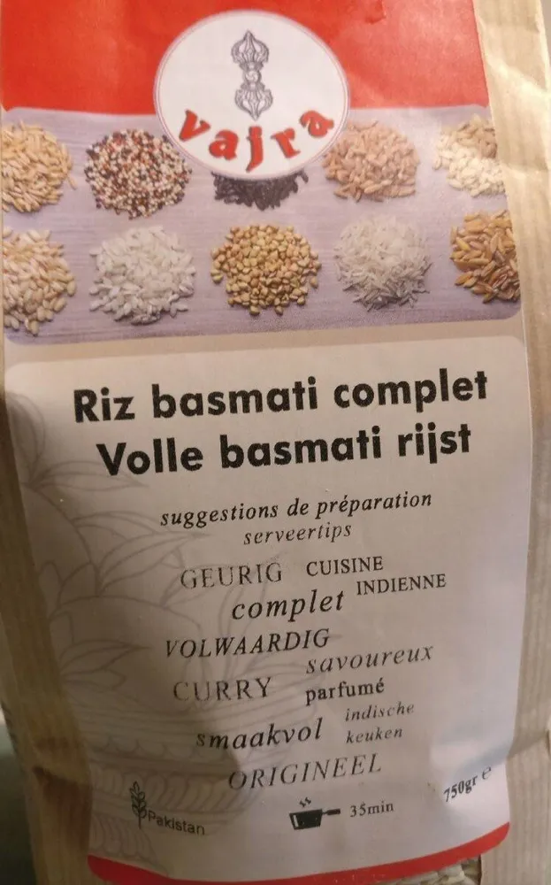 Riz basmati complet