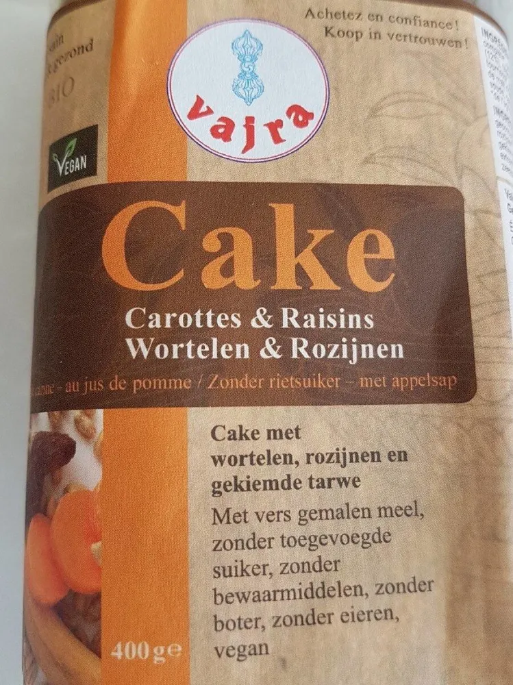 Cake carottes et raisins