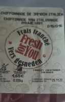 Chiffonnade de jambon italien