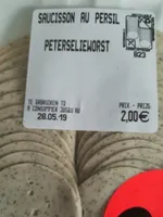 Saucisson au persil