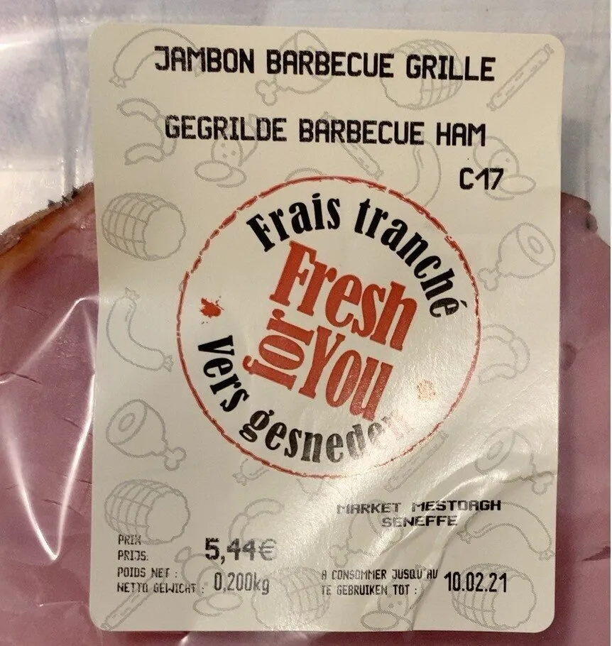 Jambon Barbecue Grille