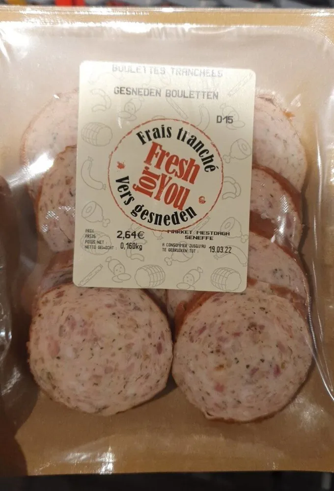 Boulettes tranchées