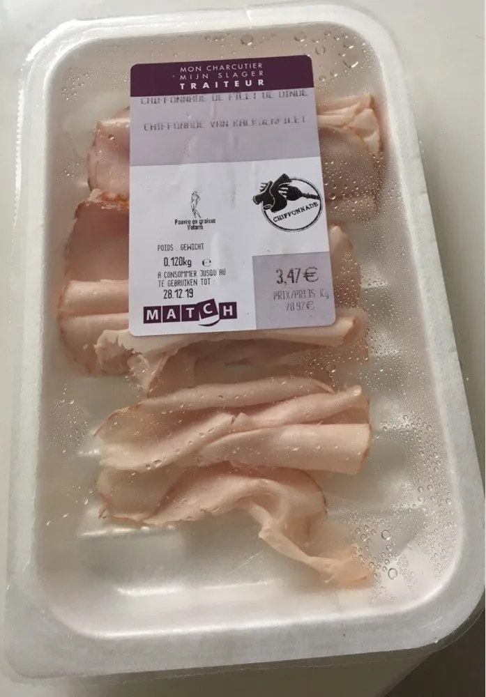 Chiffonade de filet de dinde Match