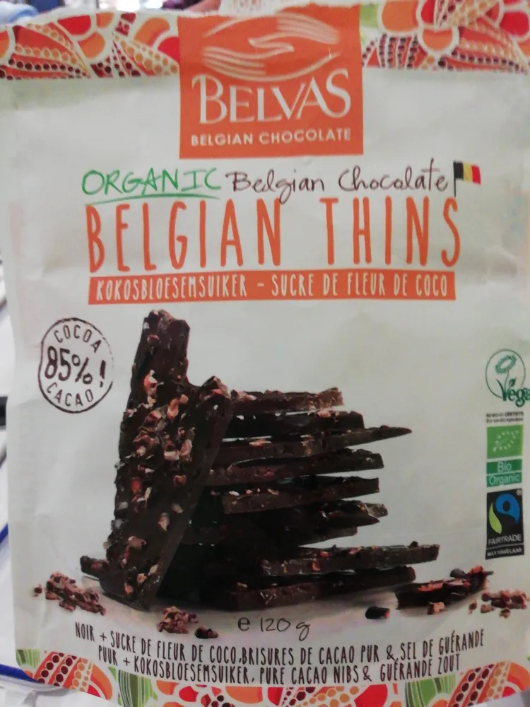 Oganic Belgian Chocolate- Belgian thins
