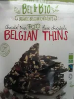 Bel &bio Thins Dark Cranberry - Hazelnut 6X120G