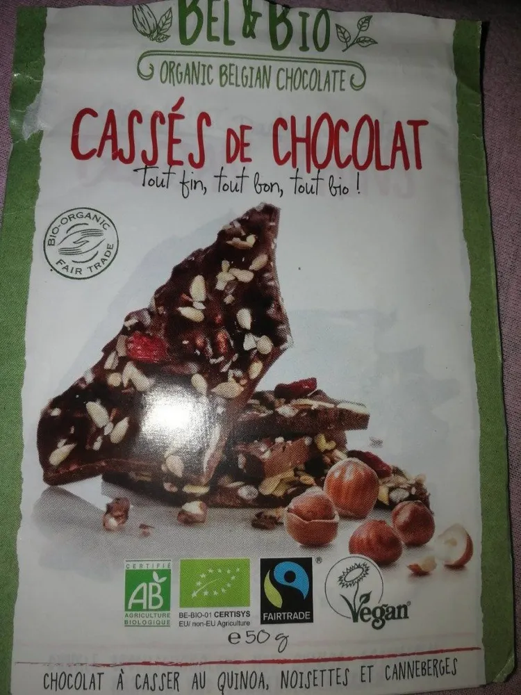 Cassés de chocolat