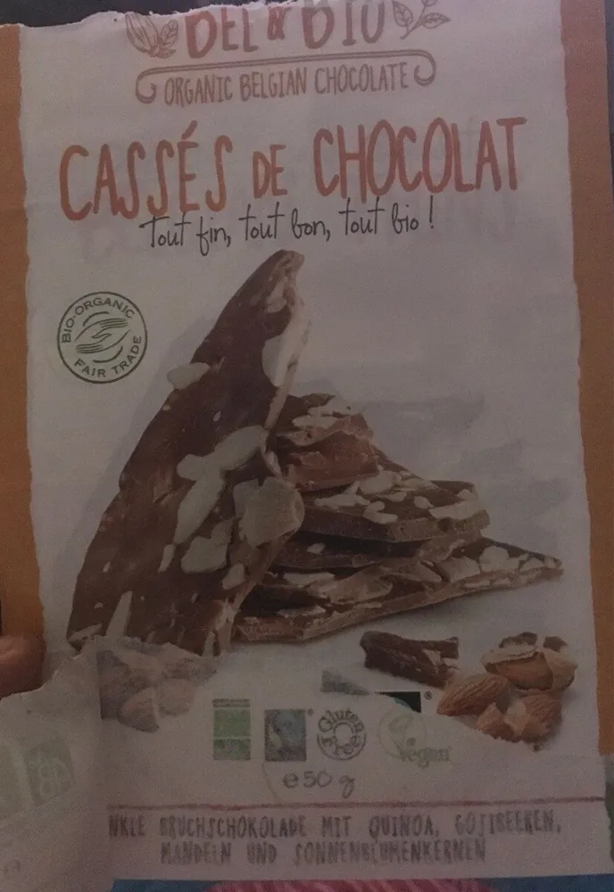 Cassés de chocolat