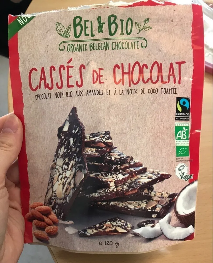 Cassés de chocolat