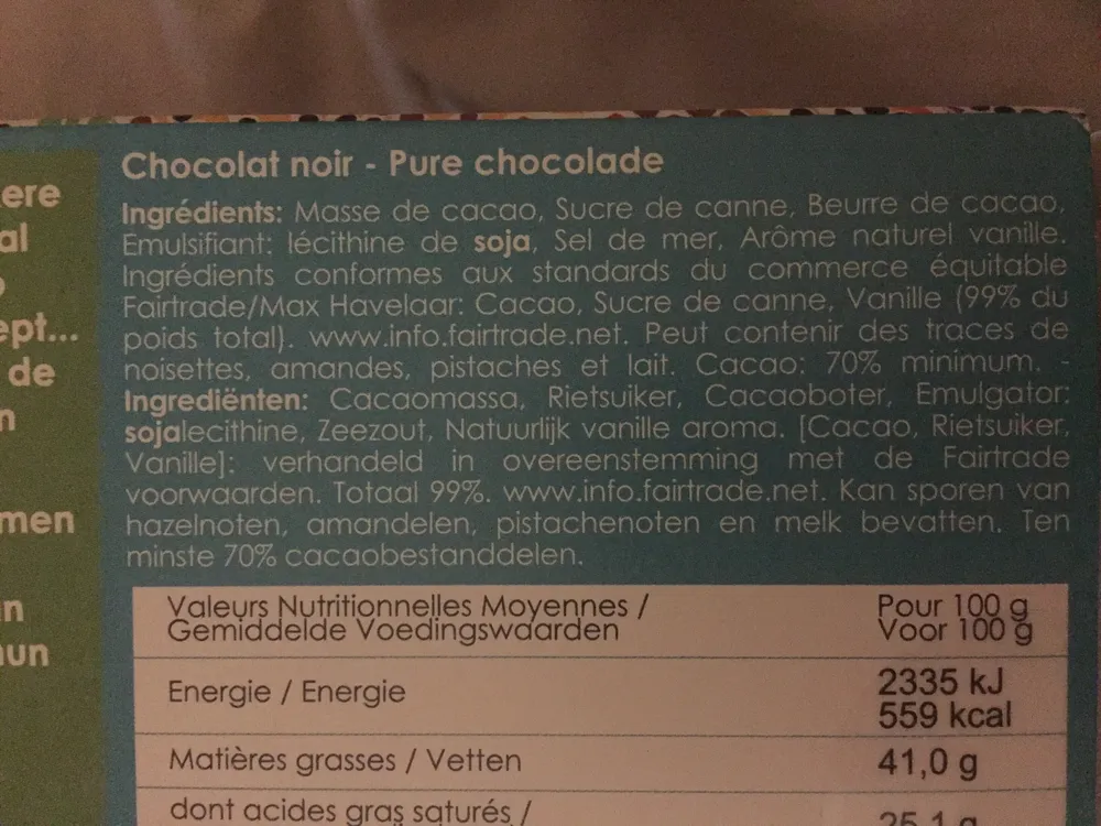 Belvas Belgian chocolate