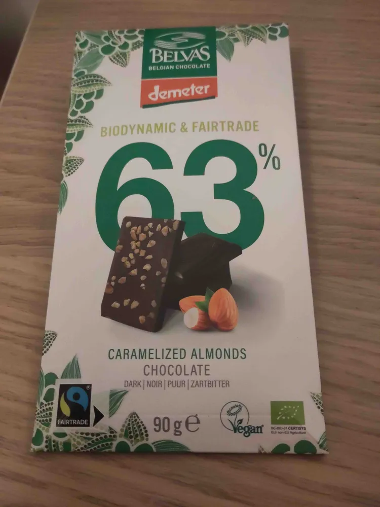 Caramelized Almonds Chocolate Dark