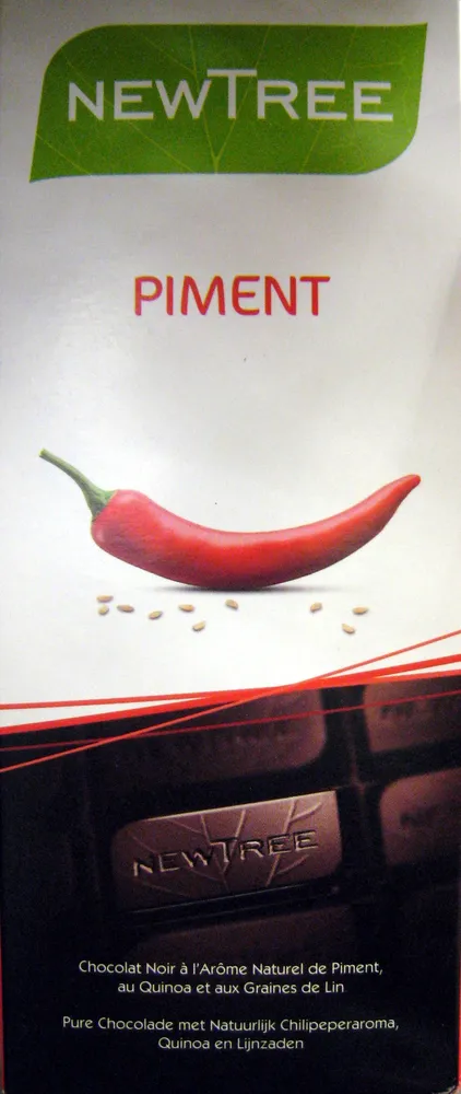 Chocolat noir à l'arôme naturel de Piment, au Quinoa et aux Graines de Lin Bio