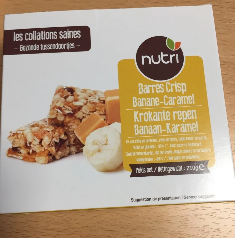 Nutri barres crisp banane-caramel