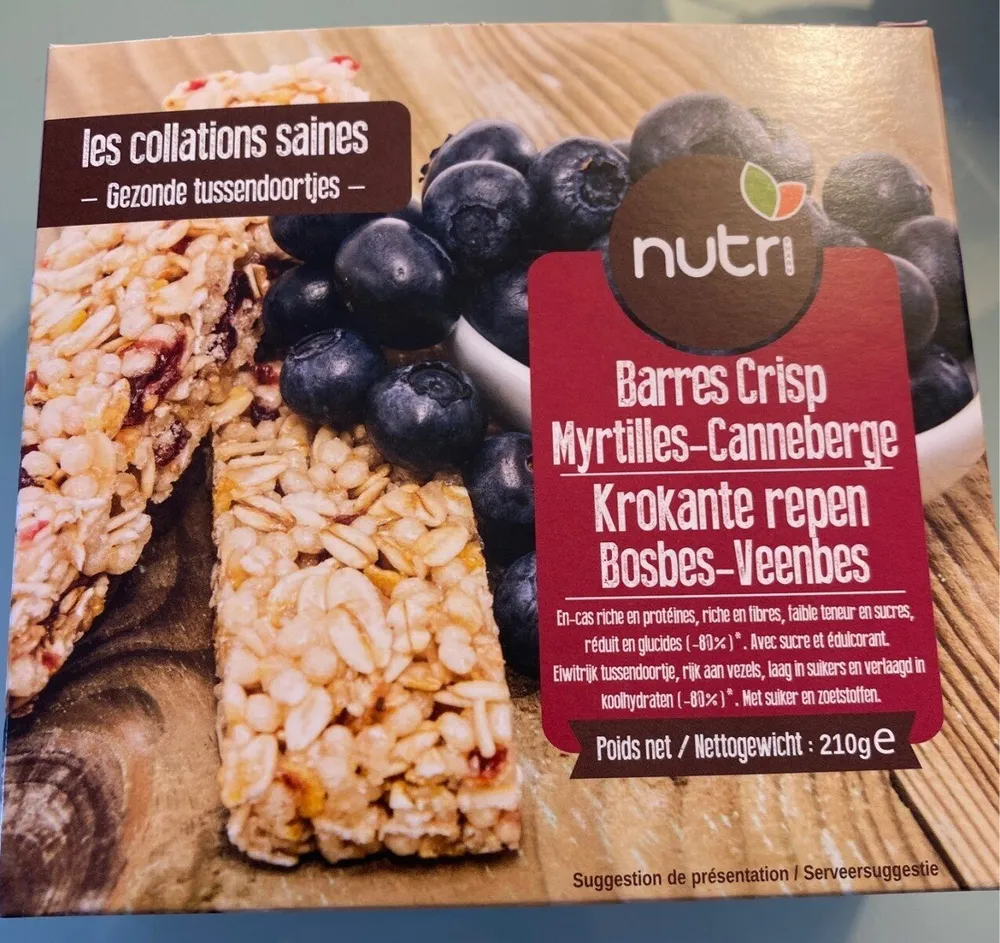 Barres Crisp Myrtilles - Canneberge