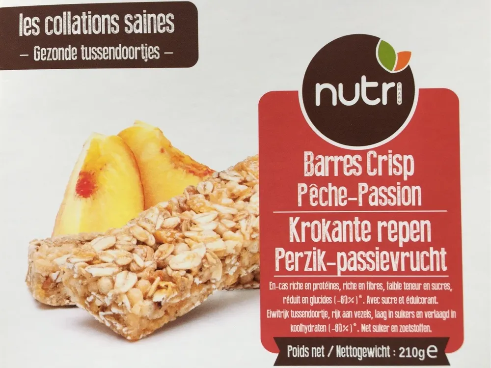 Nutir barres crisp pêche-passion