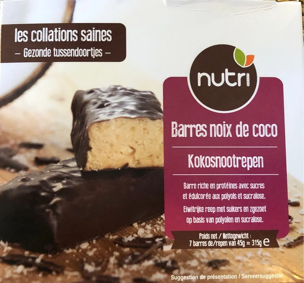 Barres noix de coco Nutri