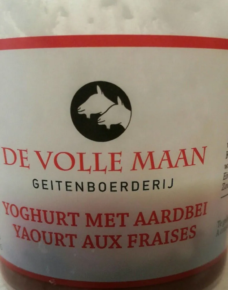 Yoghourt met aardbeien