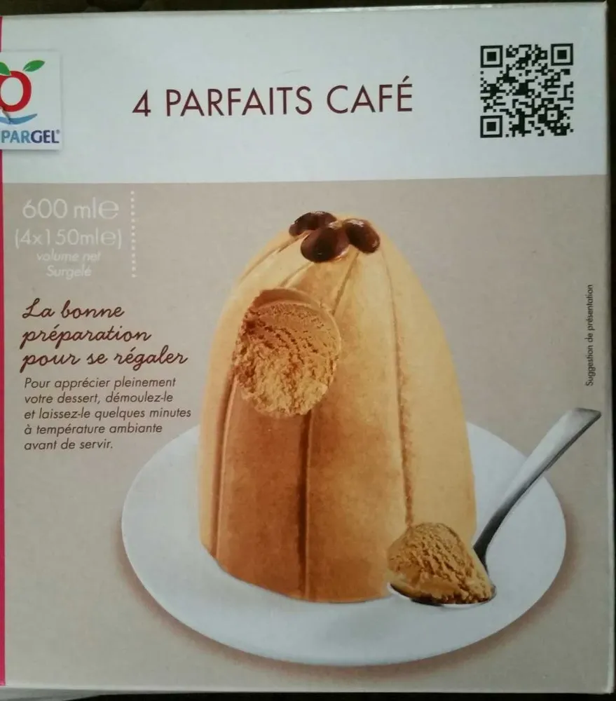 4 parfaits au café