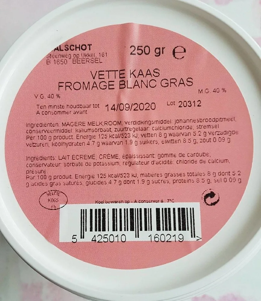 Fromage blanc gras