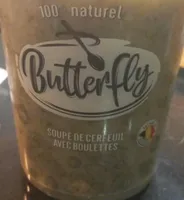 Soupe au cerfeuil avec boulettes