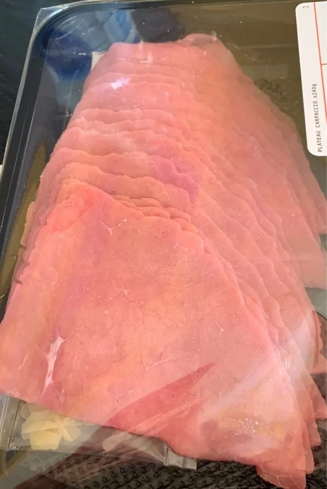 Carpaccio de boeuf